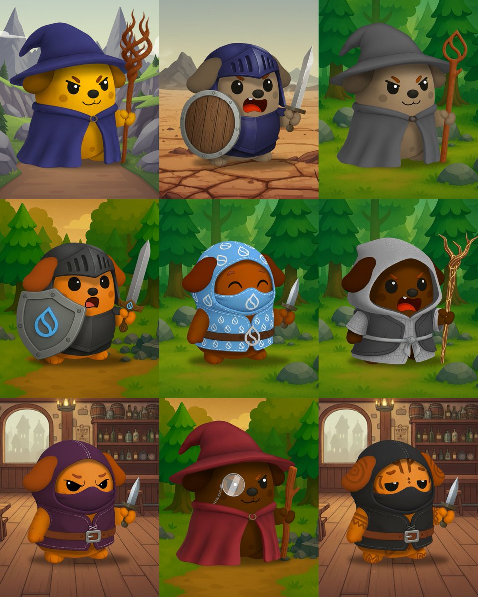 🐾 Well so far I have max minted the <a href="/PawtatoFinance/">Pawtato Finance | Sui</a> Heroes!  I am happy to see the team that is being assembled!!  🐾