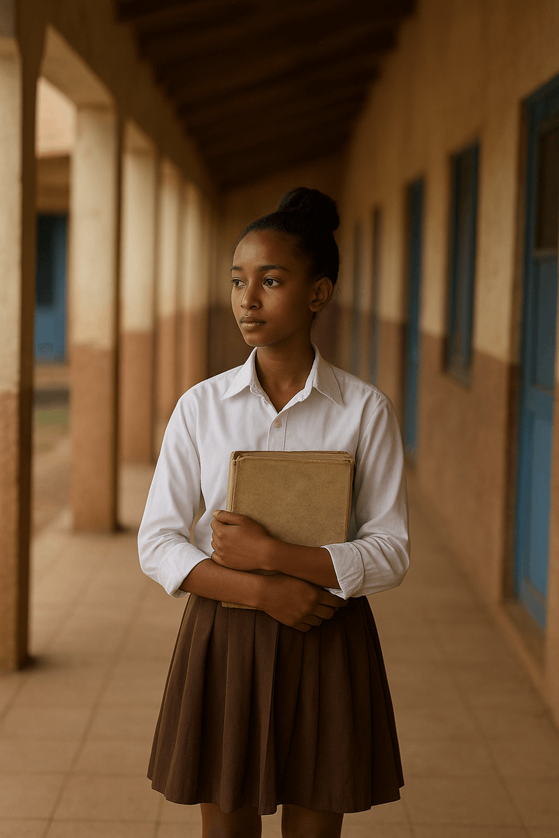 ProjectHOPE2025's tweet image. A 16-year-old girl named Alem was forced to walk home from school in shame hiding a period stain using her book. Her story is why we built this. #Alem Visit our site for her complete story #CryptoMarket   #Web3Community  #CryptoForGood #Ethereum 
project-hope2025.org