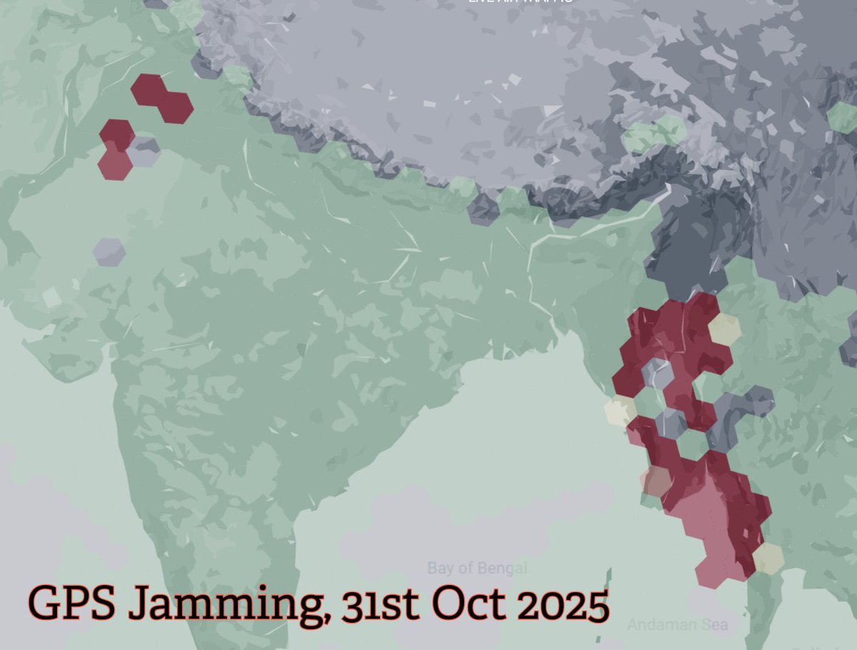 prof_nithiya's tweet image. All eyes on GPS jamming at India–Pakistan borders, but the real jam’s in parts of Myanmar &amp;amp; Thailand. War-fueled GPS interference spilled into Thailand, grounding 60+ flights. When electronic warfare takes off, civilian skies lose their signal.
#Geospatial #EW #GNSS #GPS…