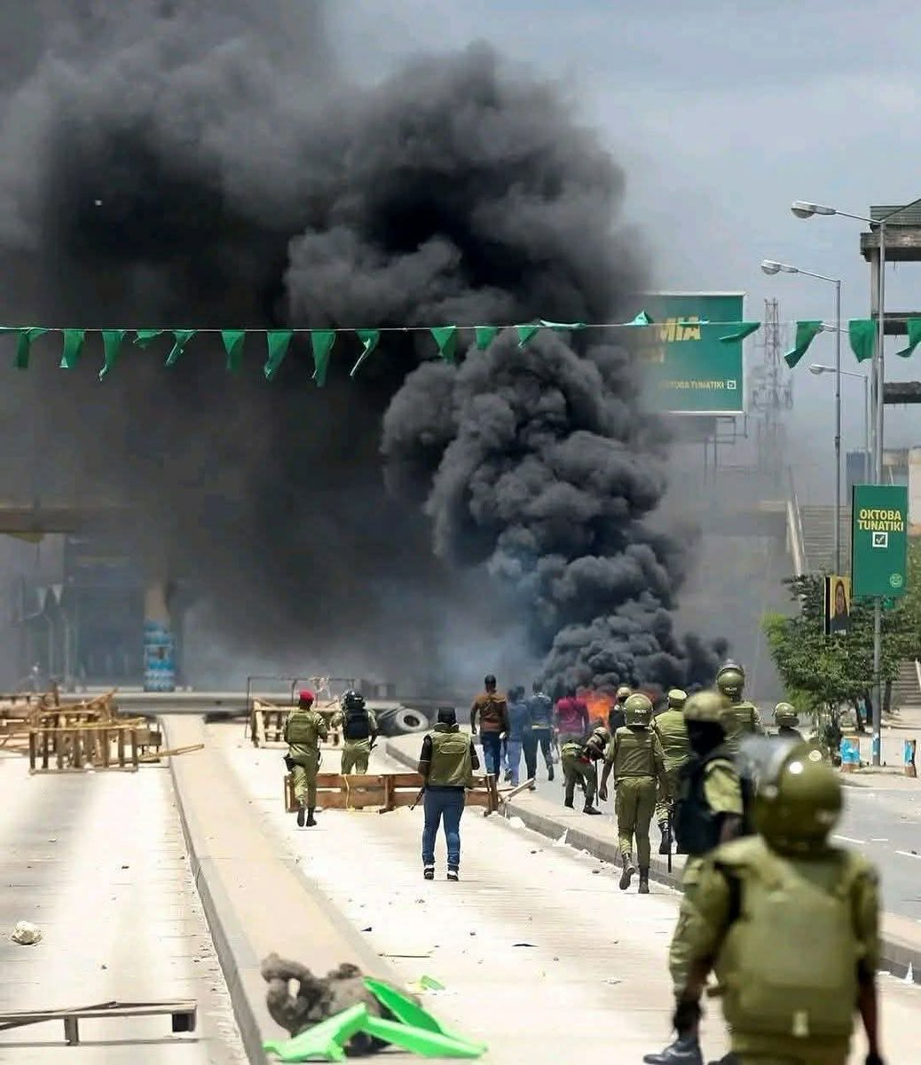 AfricaFactsZone's tweet image. Tanzania&apos;s President Samia Suluhu wins the election with 98% of the votes, after all her major opponents were disqualified and jailed.

Hundreds of protesters have died. Protests have been ongoing for 3 days despite a nationwide curfew.

The internet and Twitter remain banned.