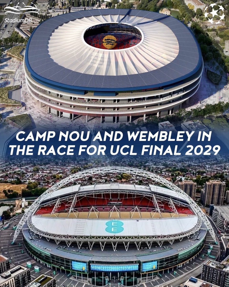 🏆CAMP NOU or WEMBLEY? Champions League 2029 final race is ON🔥
