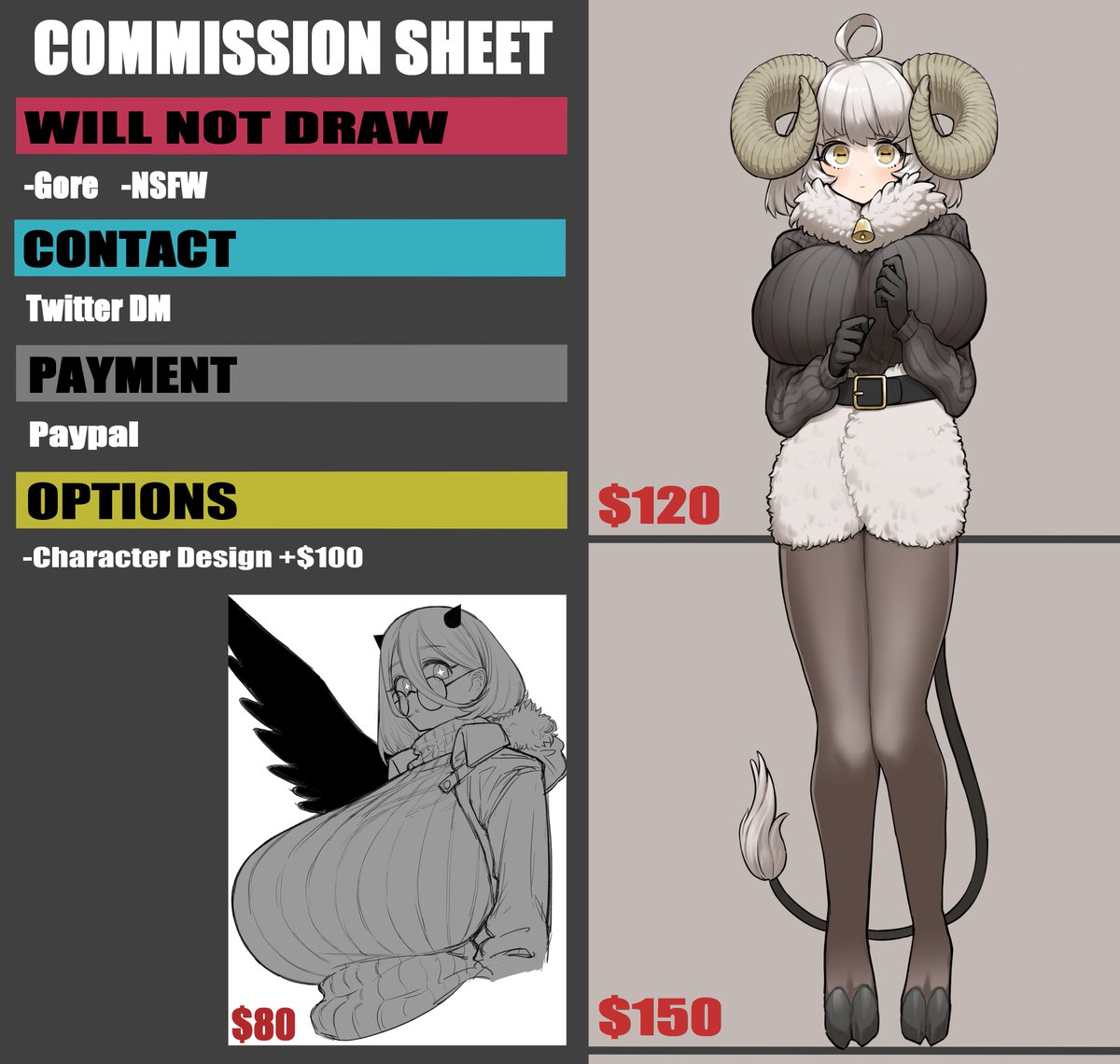✦ COMMISSION SHEET ✦
November slots open!🙏