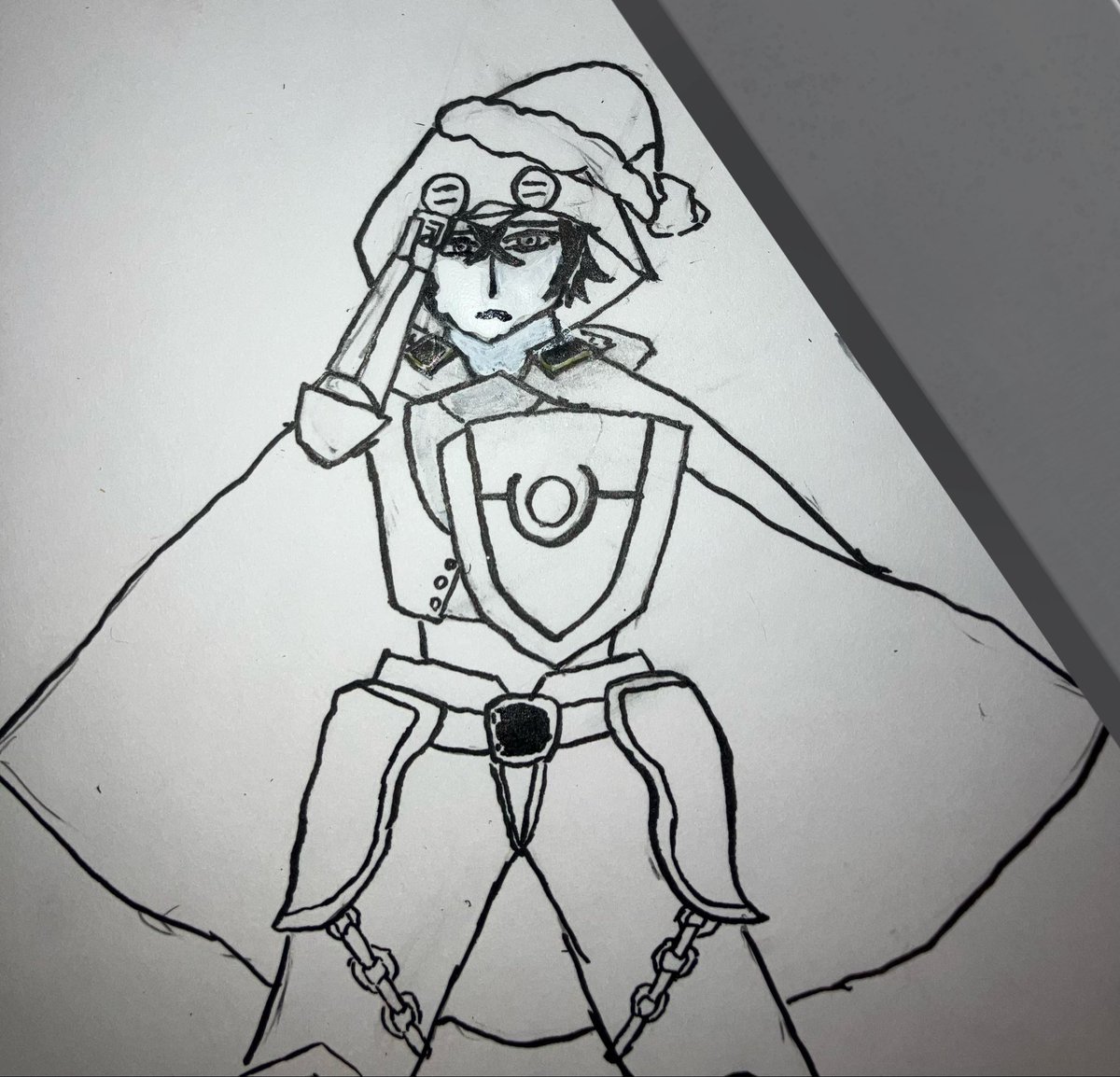 #盾勇版深夜のお絵描き60分一本勝負
最後の最後に操作ミスで色が逝った…
30分くらい飛んだ…