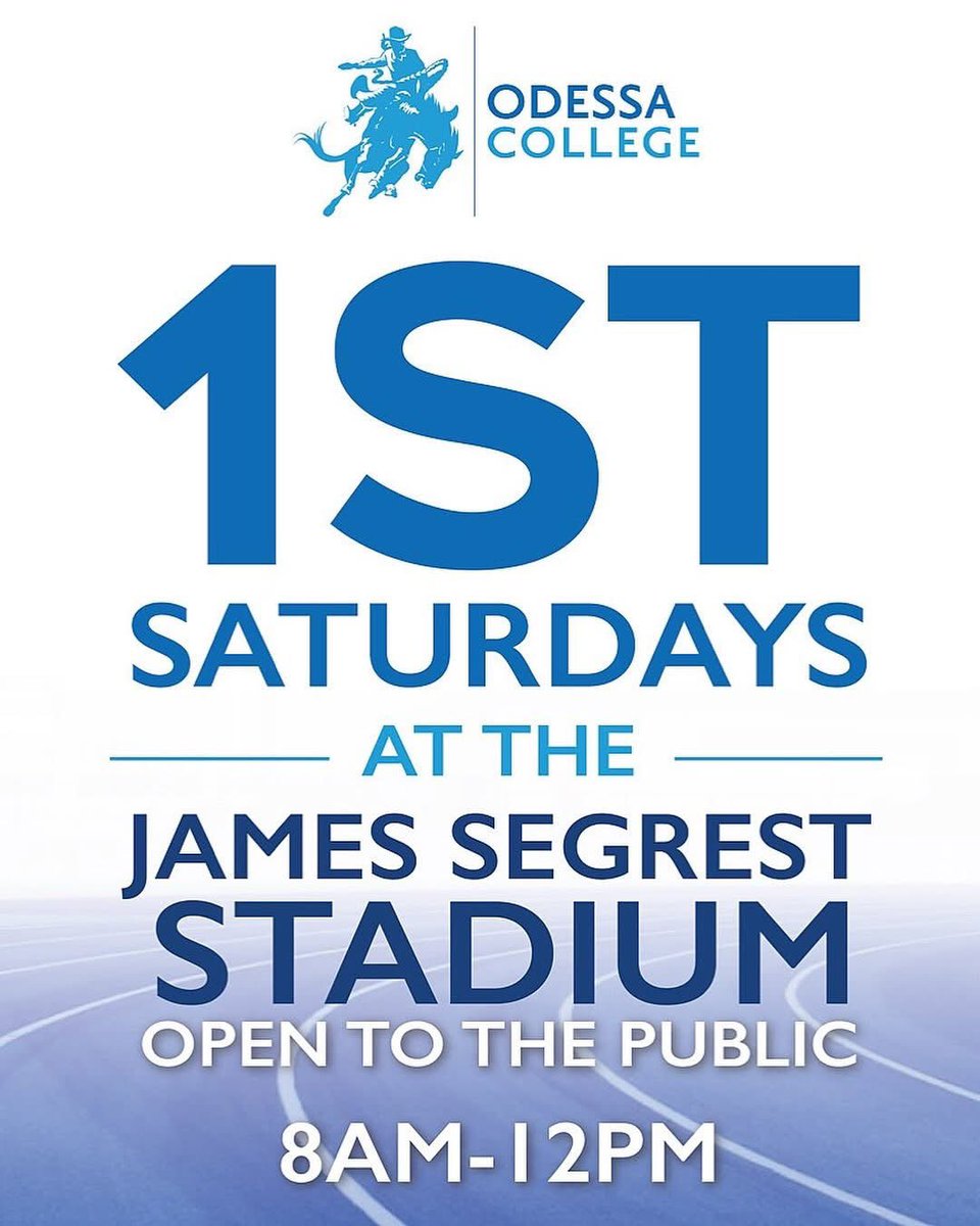☀️ The sun is finally popping up and it’s a brisk cool morning outside! Join us for #1stSaturday at the Stadium to walk, run and/or play on the open track and First Basin Field! See you there!
‌
James Segrest Stadium
Sat, Nov 1st
8:00A-12:00P
Open to the Public
‌
#WranglerFitness