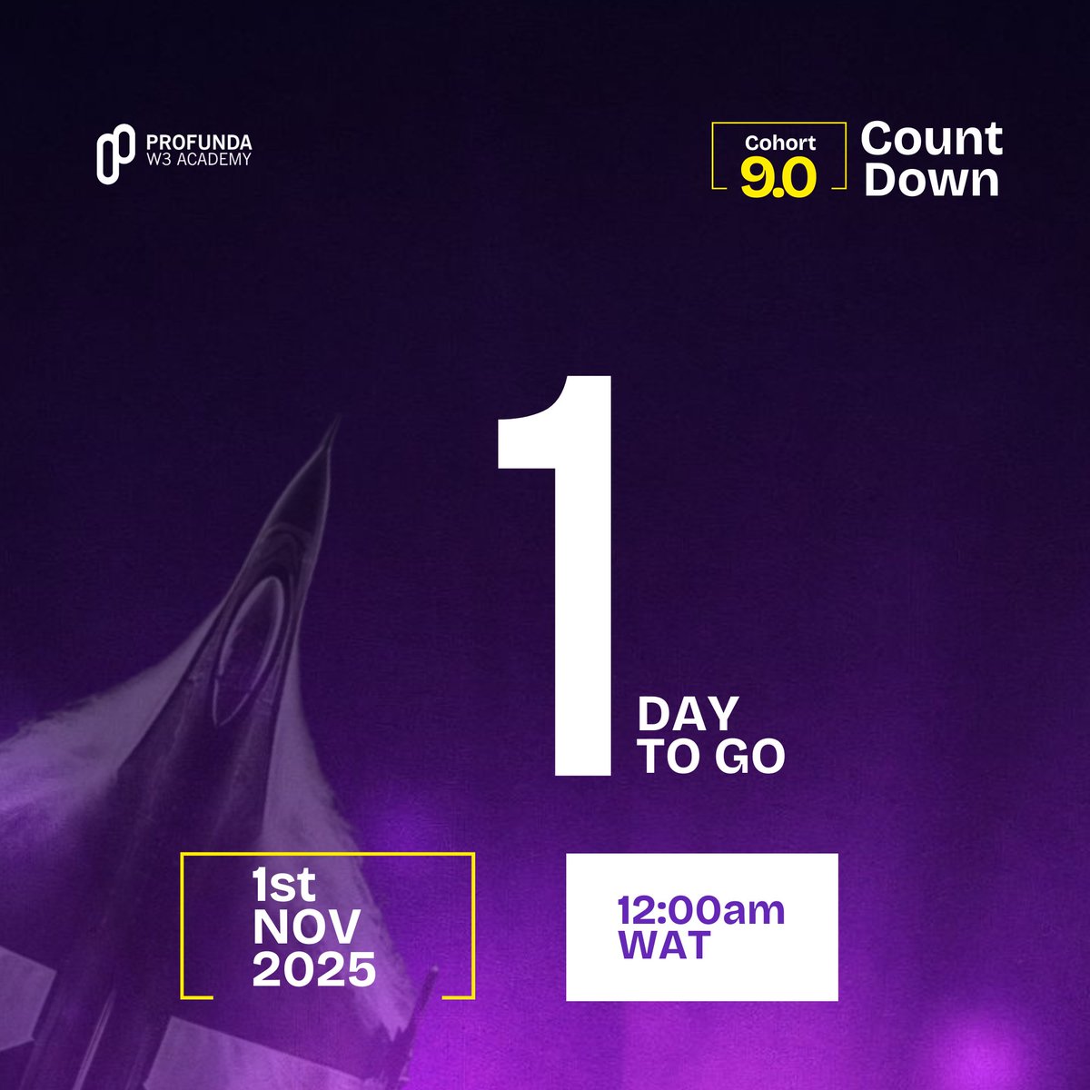 Welcome to November!

It's few hours to the close of the last Cohort for the year! 

Still want to get in?

Do it here: thepw3academy.net