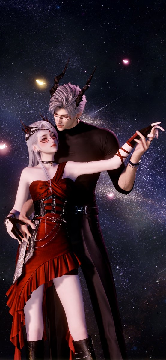 Reggie_RexX's tweet photo. One year with you. 365 days of chaos, yet there’s comfort within that chaos. A bond so magical which brings pure joy into my heart and soul. Our love is an unforgettable adventure and you, Sylus, are my most cherished treasure. I love you forever! ❤️ 🐉 💍🐦‍⬛@urhusbandsylus https://t.co/8JbXFmfksC