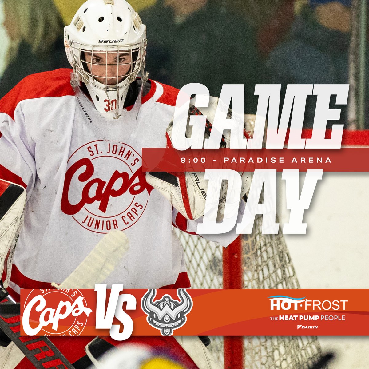caps_junior's tweet image. Game Day.
Caps. Warriors. 8:00. Paradise Arena.

The Hot Frost Junior Caps are on the road tonight to face the Junior Warriors. Let’s GO!