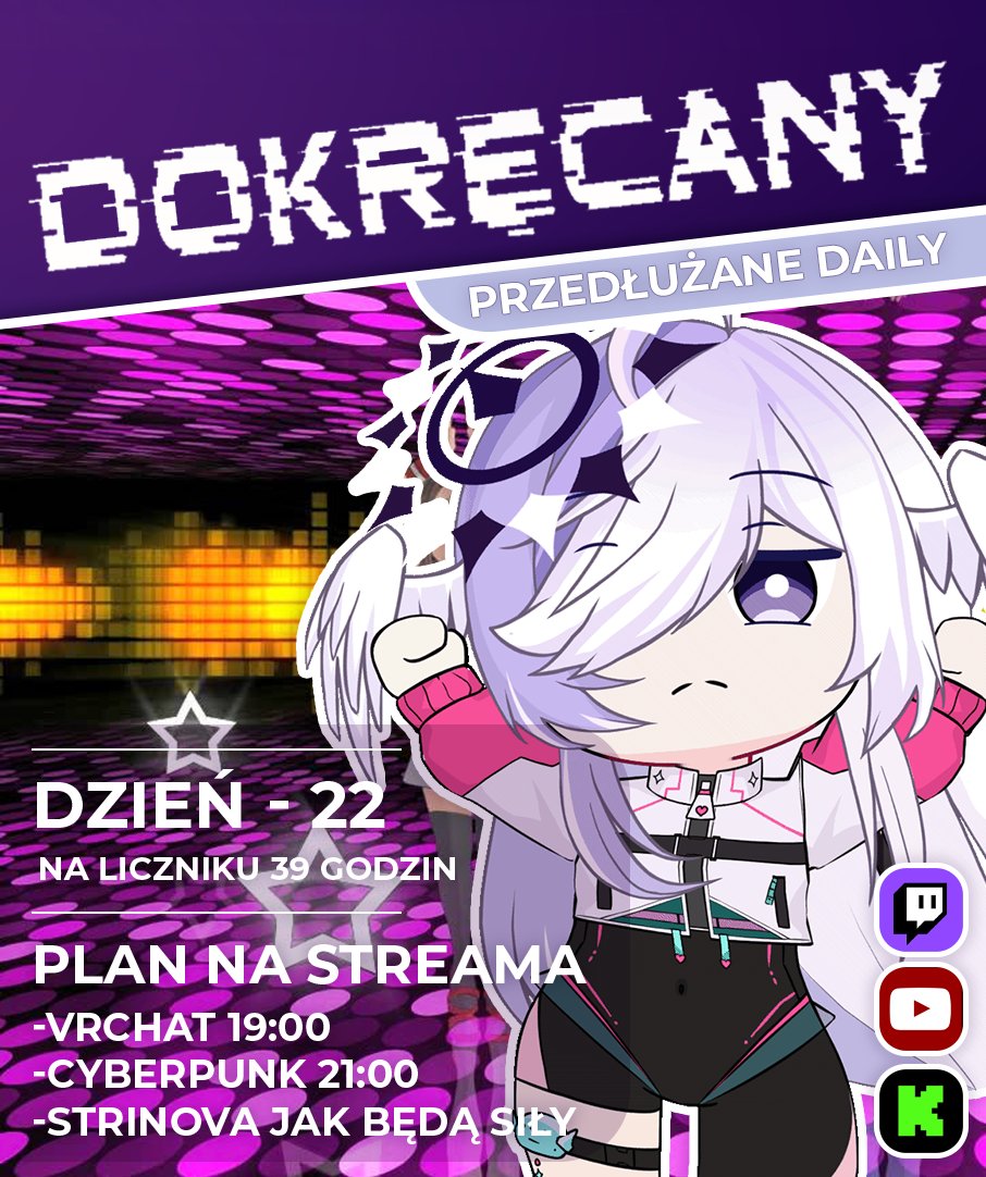 【Dokręcany - dzień 22】
Status - Chillera utopia i odpoczynek!

#plvtuber #vtuberpl #poland #dokręcany