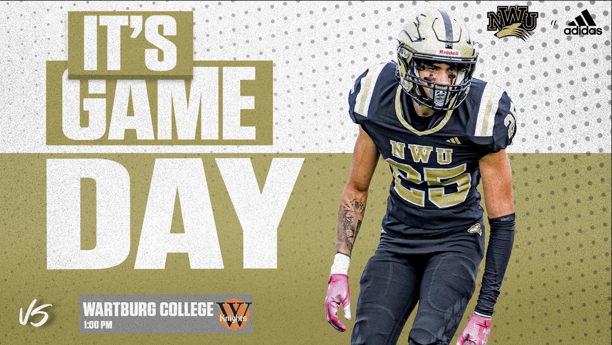 NWUFootball's tweet image. Back in Action. 

📍Abel Stadium
⏰ 1:00 P.M. CT
🆚 Wartburg College
📺 team1sports.com/nebwesleyan/?B…
📊 nwusports.com/sidearmstats/f…

#FAITH