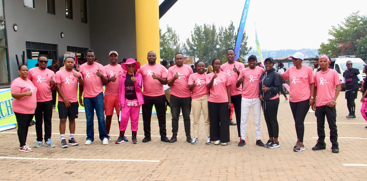 RwandaNGOForum's tweet photo. Today, @RwandaNGOForum proudly participated in the #ulinziwalk 2025, a powerful movement dedicated to raising breast cancer awareness and championing early detection.
The walk, organized by @bciea in partnership with @RBCRwanda and other stakeholders, combined physical activity, public education and on-site free NCD screenings, including breast cancer screening services.
Participants showed remarkable unity, from National and International cancer advocates, youth from leading schools, breast cancer survivors, CSOs, healthcare professionals and private sector partners, all marching with one voice for a cancer-free future.
Together, let’s walk the talk. Early detection truly saves lives; breast cancer caught early is highly treatable and often curable.
Let us ALL continue spreading awareness and promoting action. Breast cancer affects us all and safeguarding our health is a shared responsibility.
#BreastCancerAwarenessRw
#PinkOctoberRw
