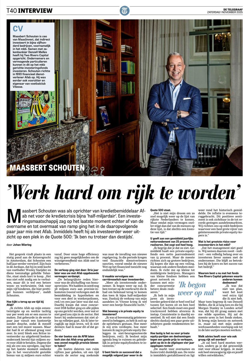 Toch best gek, om jezelf zó groot in @Telegraaf terug te zien… 📰