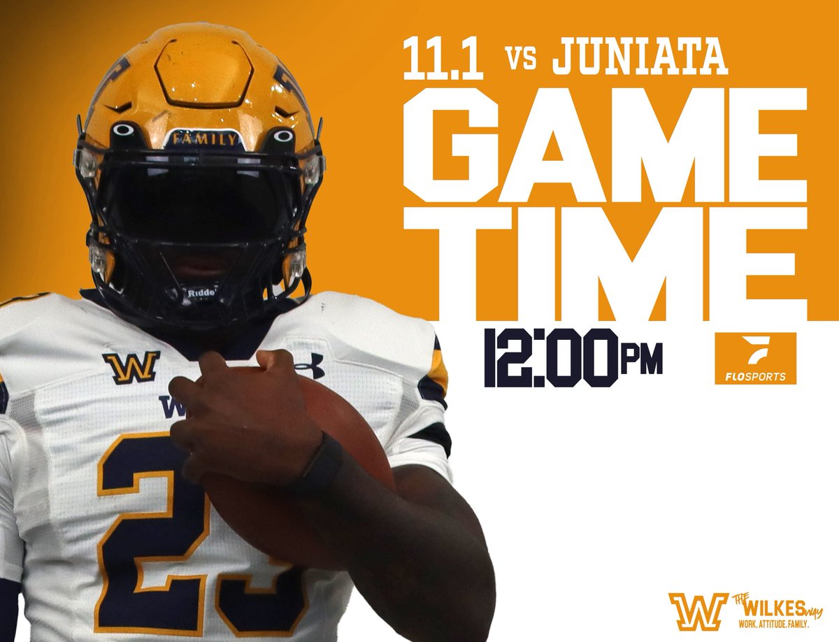 IT’S GAME DAY, COLONELS!  🔵🏈🟡

We’re celebrating our SENIORS and chasing another W!

Bring the energy. Bring the pride. Bring the NOISE.🏟️📣🔊

⏰: 12pm
📺<a href="/flosports/">FloSports</a> 

#thewilkesway