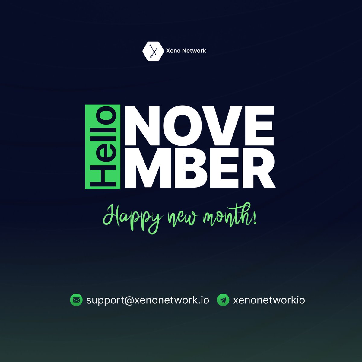 Happy New Month Voyagers 🛸 

We appreciate your constant support and energy, together, we’ll keep expanding the Xeno frontier.