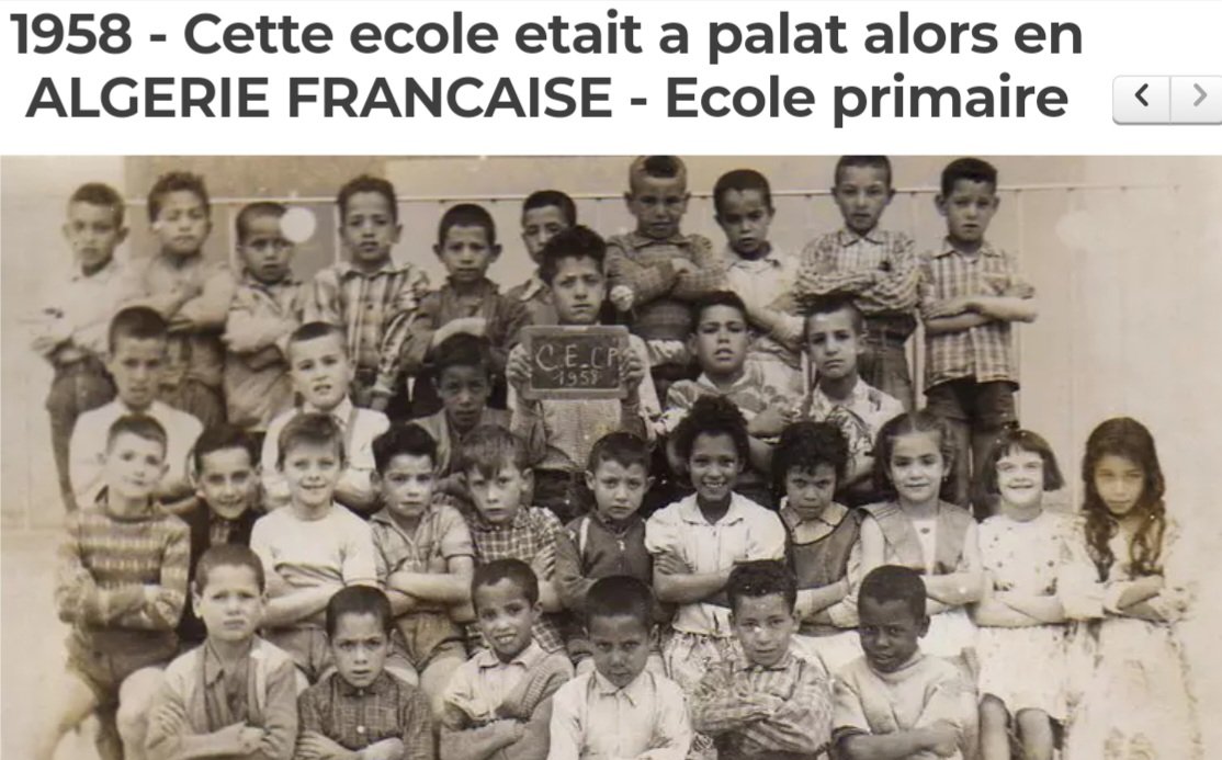 <a href="/imam_ismail13/">Ismail</a> <a href="/knafo_sarah/">Sarah Knafo</a> Non, les pillages et les massacres, c'était l'occupation de l'Espagne par vos hordes barbares.
Le niveau de vie des Algériens a considérablement progressé sous la colonisation, ainsi que leur espérance de vie qui a doublé. La population a été multipliée par 6 en 130 ans !
