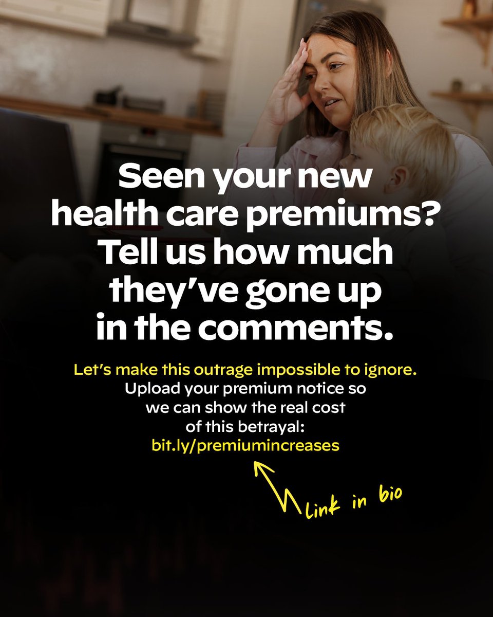 ProtectOurCare's tweet image. Open Enrollment starts today — and millions of Americans are opening HealthCare.gov to find their premiums have doubled or even tripled.

Trump and Republicans in Congress are ripping away the tax credits that kept coverage affordable, and now families across the country…