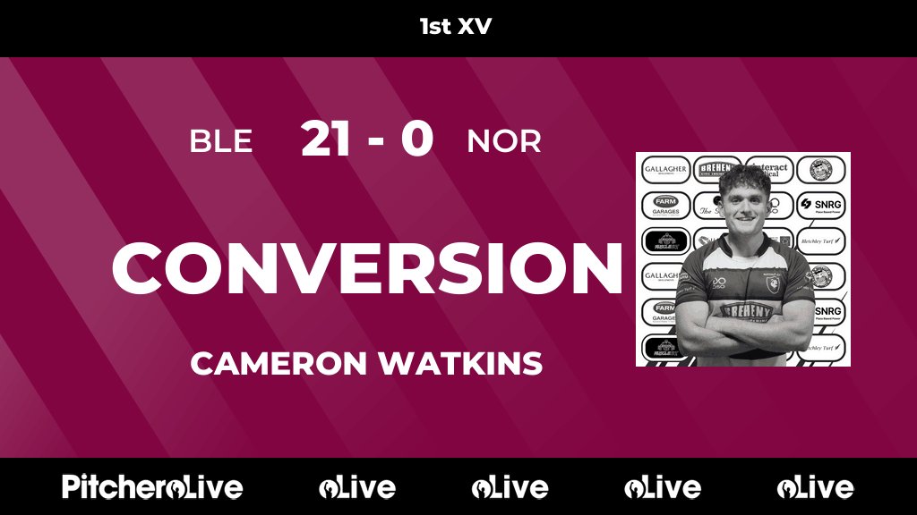 24': Cameron Watkins kicks a conversion for Bletchley 🙌
#BLENOR #Pitchero
bletchleyrugby.com/teams/105144/m…