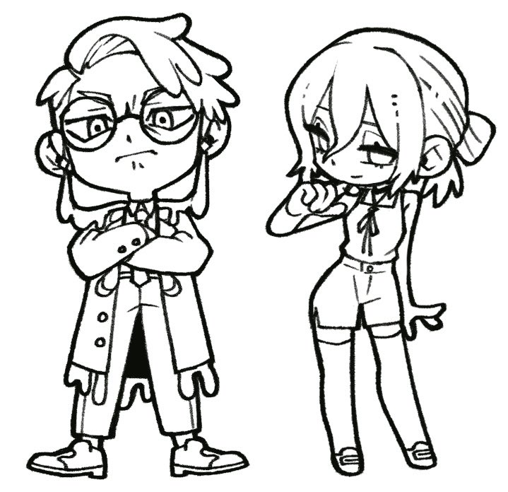 アニメキャラクター 手描きイラスト ギンブルP on X