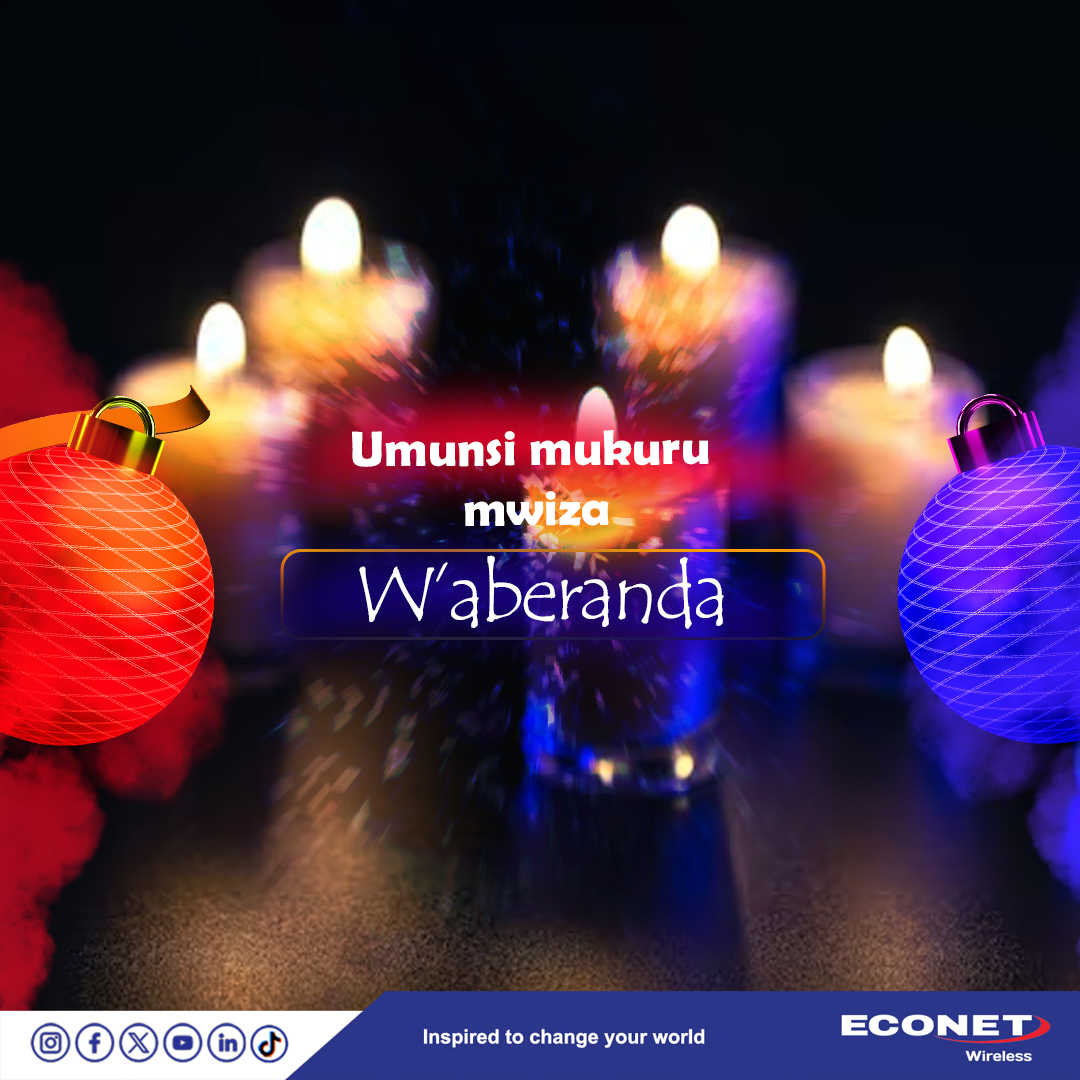 🌼 Umunsi mukuru mwiza w’Abatagatifu! 🌼

Nimugume mwegereye abo mukunda mukoreshe telefone kugira ngo mugumane hafi n’abanyu. 💬📞💚

Twipfurije abanywanyi bose umunsi mukuru mwiza n’akaruhuko kuzuye amahoro n'umunezero. ✨🌍💙

#Econet
#WeekendVibes
#EconetBurundi