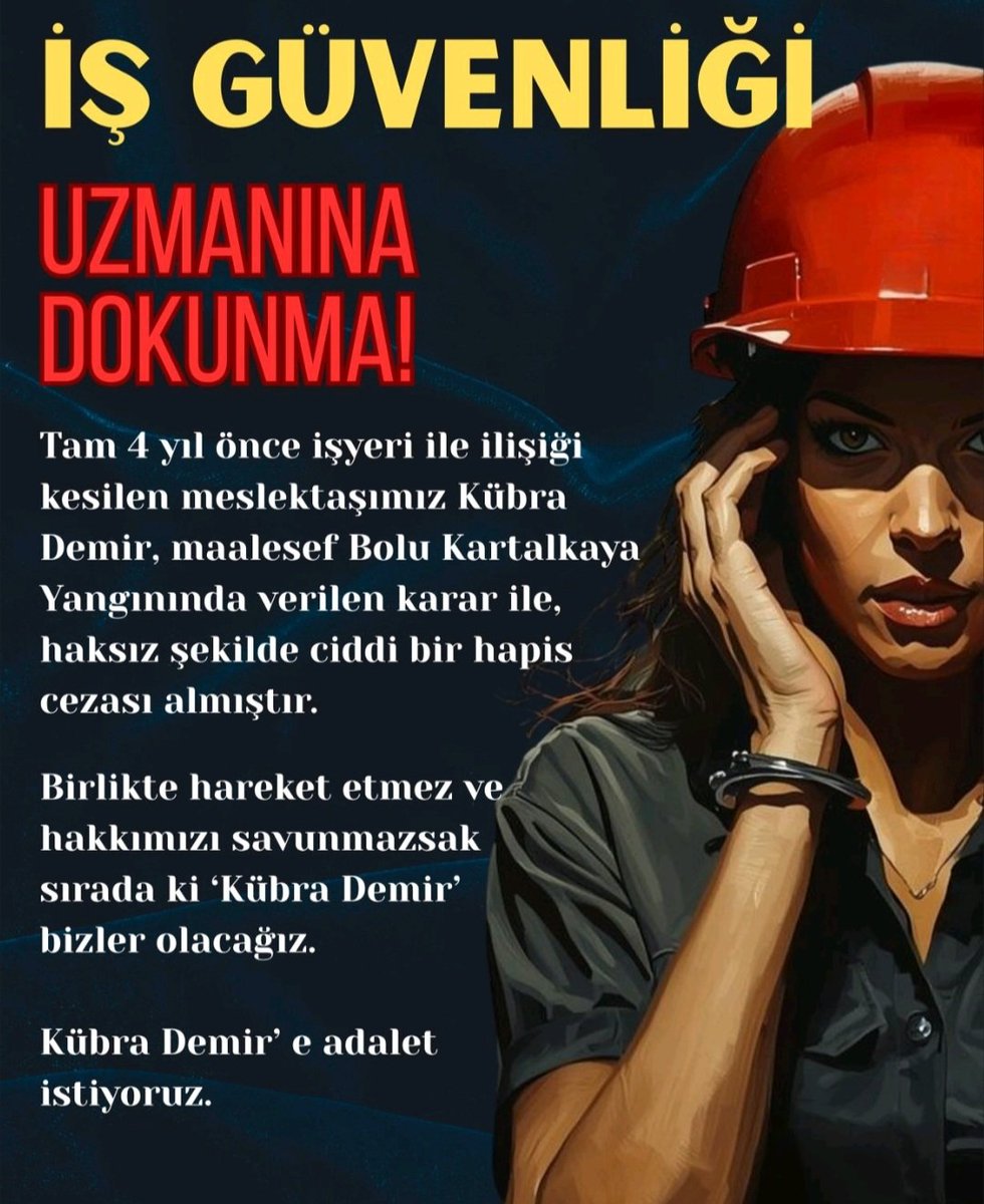 #iguiçinadalet 
Trafikte, trafiğin düzenli akışını sağlamakla görevli trafik polisi meydana gelen trafik kazasından sorumlu mudur ki iş güvenliği uzmanı iş yerinde meydana gelen iş kazasından sorumlu olsun?
<a href="/yilmaztunc/">Yılmaz TUNÇ</a> <a href="/adalet_bakanlik/">T.C. Adalet Bakanlığı</a> <a href="/csgbakanligi/">T.C. Çalışma ve Sosyal Güvenlik Bakanlığı</a> <a href="/isikhanvedat/">Prof. Dr. Vedat Işıkhan</a> <a href="/isgsen/">İş Sağlığı ve Güvenliği Çalışanları Sendikası</a>