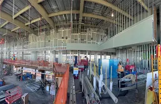 FaurotTracker's tweet image. Week of 10/27/25
• Rock M Club slab on grade poured, start of columns and roof steel.
• Area C Concourse has been fine-graded and will receive concrete soon.
• Area A high roof is well over halfway complete.
• Precast in North Area A is complete, outside of Stair 1.