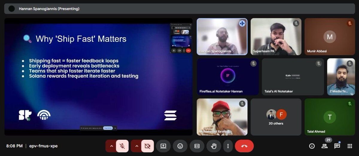 ShipyardPAK's tweet image. We ran 8 workshops led by mentors from across ecosystems, covering everything from storytelling and pitching to technical deep dives.
Each session helped builders refine their ideas and polish their products for Cypherpunk.