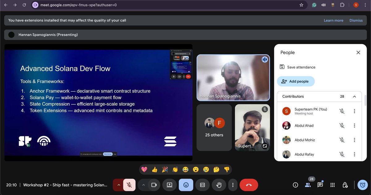 ShipyardPAK's tweet image. We ran 8 workshops led by mentors from across ecosystems, covering everything from storytelling and pitching to technical deep dives.
Each session helped builders refine their ideas and polish their products for Cypherpunk.
