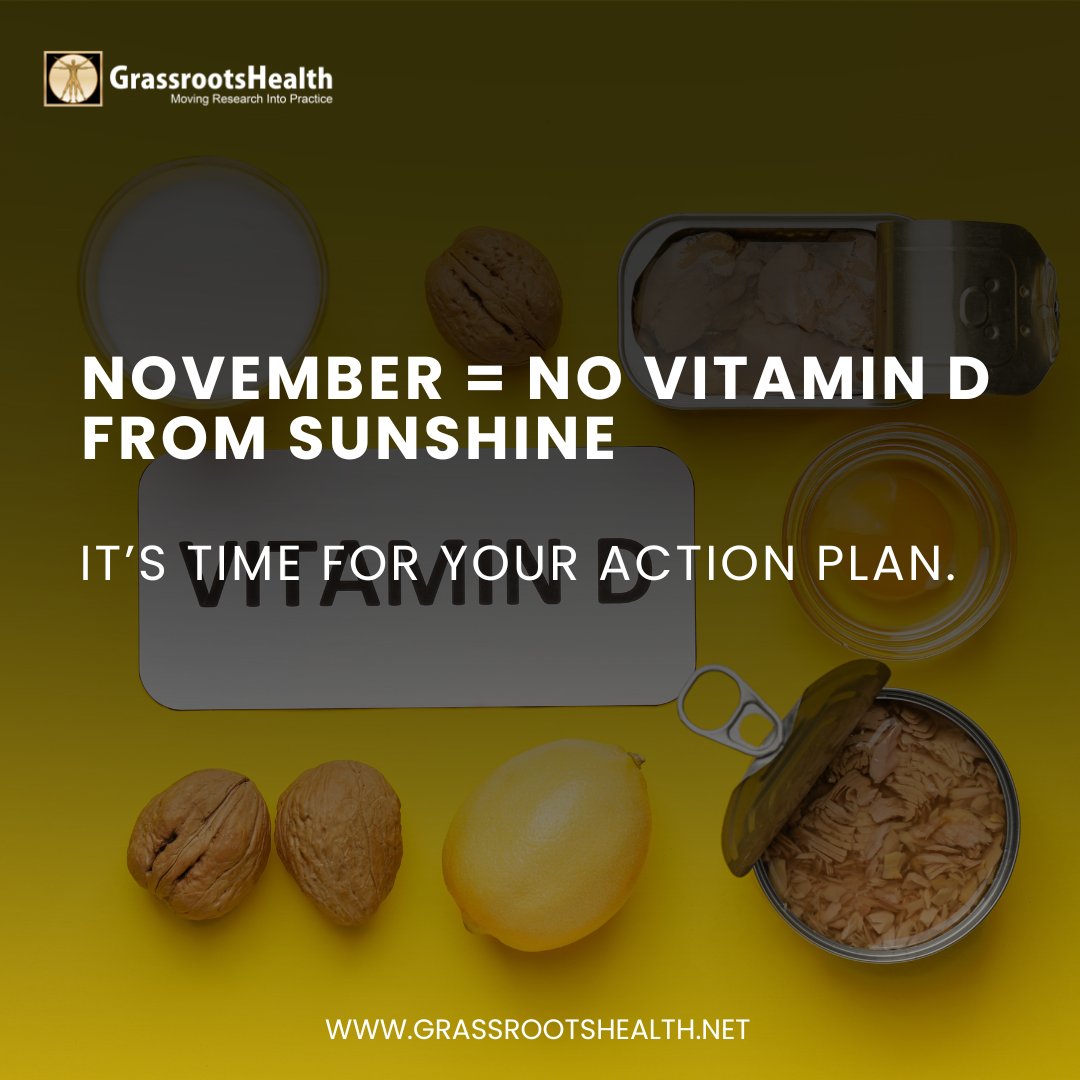 ☀️ November marks the season when sunshine alone is no longer enough.

As UVB levels drop, our ability to make vitamin D from sunlight significantly declines. This shift makes it essential to take proactive steps to maintain optimal vitamin D status throughout the winter months.