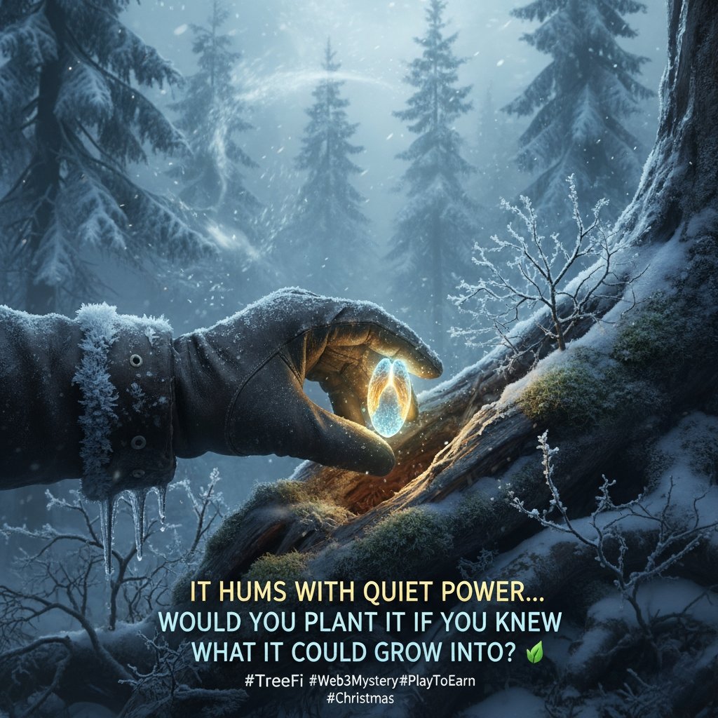 TreeFii's tweet image. Would you plant it if you knew what it could grow into? 🎄⚡️

#Treefi #Web3Mystery #PlayToEarn #Christmas