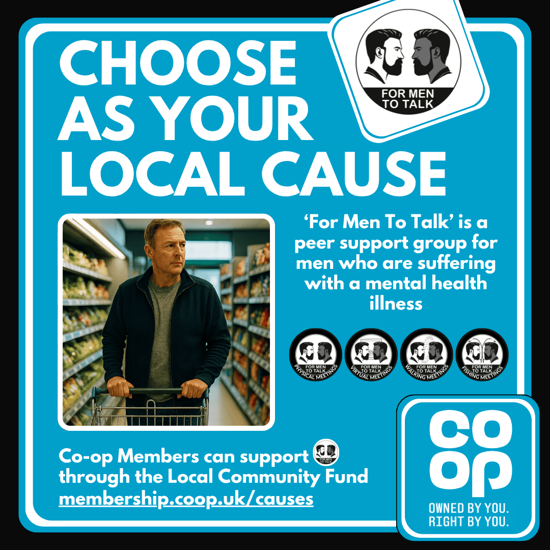 ForMenToTalk's tweet photo. Every @Coopuk purchase helps local causes. Choose @formentotalk and make your shop matter! Visit https://t.co/rHujMEjIjG #mensmentalhealth #mentalhealth #coop #cooplocalcommunityfund #cooplocalcause #LocalCommunityFund https://t.co/G9jXU4GzgH