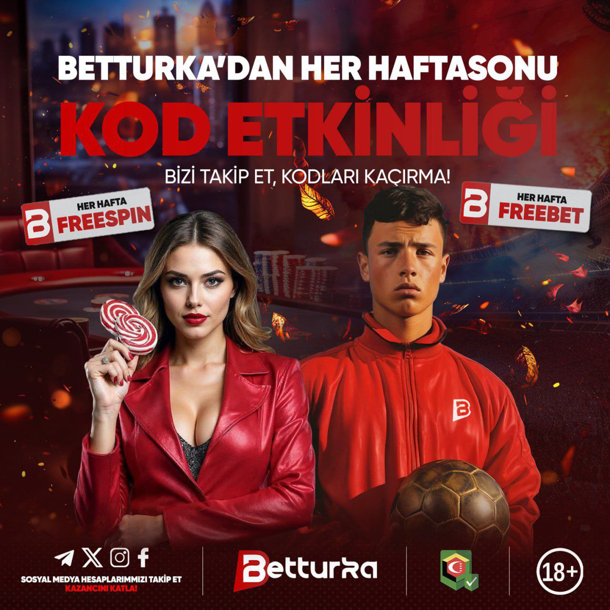 Hafta Sonu Kod Etkinliği

 3 0 0  Üyemize 

 1 0 0 Free Spin !

⭐️ Free Spinler ''Sweet Bonanza, Gate Of Olympus'' oyununda geçerlidir.

⭐️Freespinleri Kullanabilmeniz İçin Son İşlem Şartı Mevcuttur (Min. 250₺)

Detaylar için :
(t.me/betturkabonus)