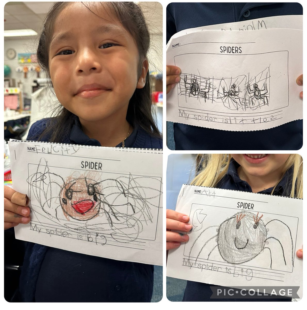 Working on our fine motor and writing skills while we learn all about spiders with <a href="/mscookesl/">MsCookESL</a> 🕸️🕷️ #believeinFLC
