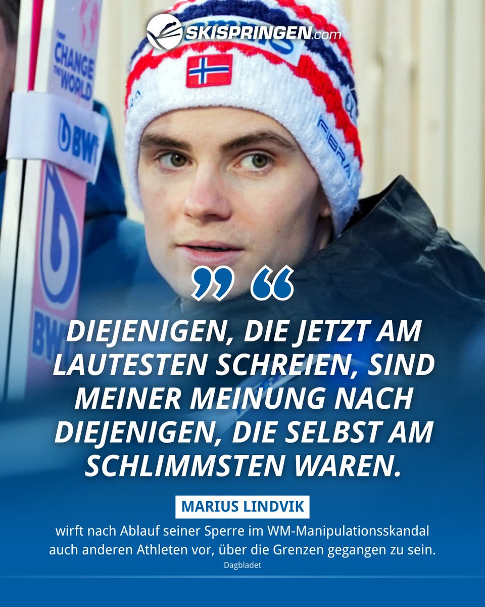 Skispringen's tweet image. Nach Ablauf ihrer Sperren wählen Marius #Lindvik und Johann Andre #Forfang erneut deutliche Worte! 🇳🇴🤯

▶️ Mehr dazu: skispringen.com/0nja

#Skispringen #Skijumping #skijumpingfamily