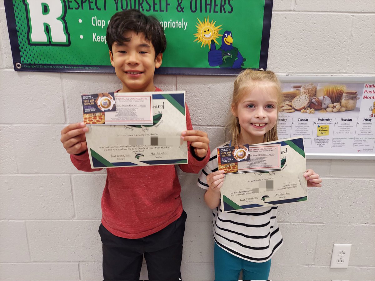 jsaunders2nd's tweet image. Congratulations to our 1st Quarter SOAR Award Winners! #MrsSaundersScholars #hawksSOARtogether #oneccps @OldHundredES