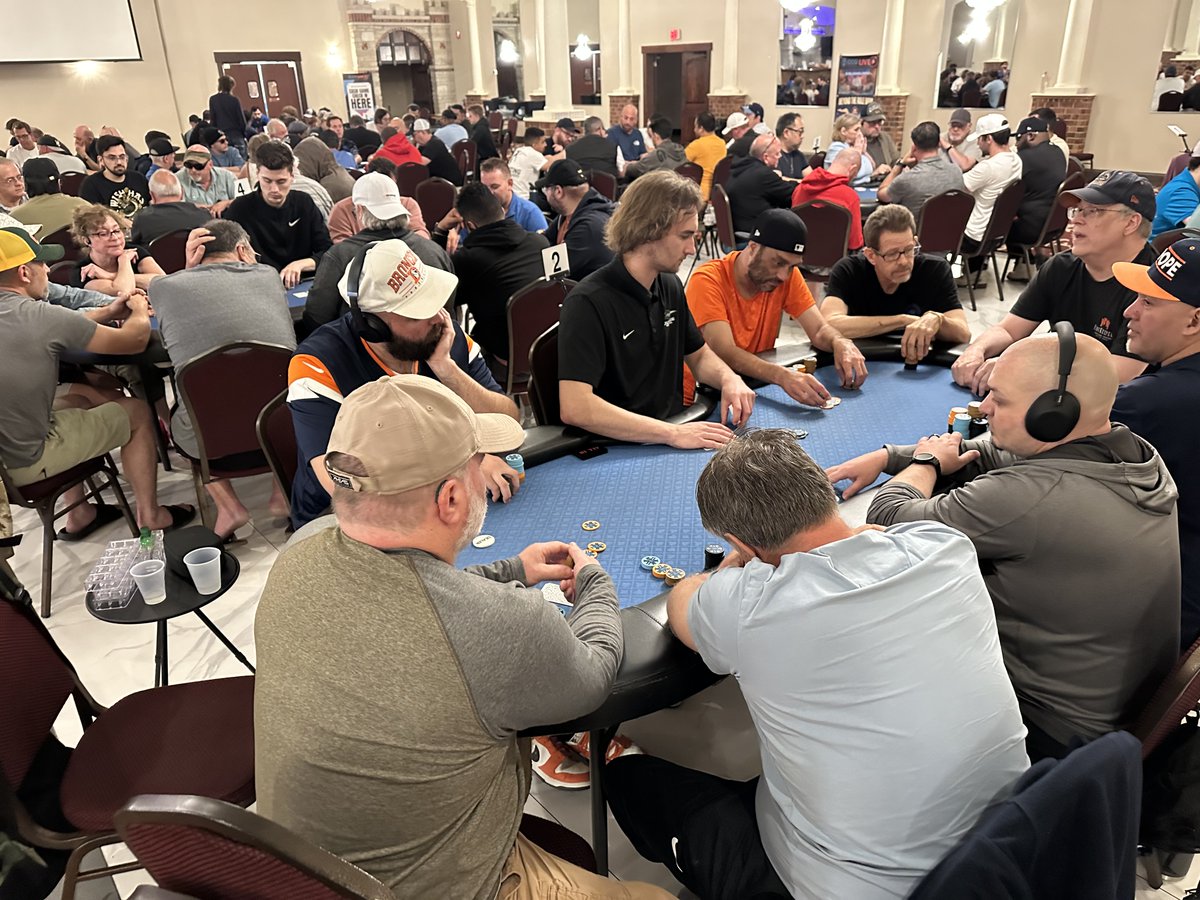 CCGpoker's tweet photo. 🎯 Charity Poker TODAY @ Kings Hall Lombard!
💸 $1-2 NLH @ 2PM | $2-3 NLH @ 3PM
🏆 3PM $150 TORSE MGS #9 – Five games (2-7, O8, Razz, Stud, Stud 8) One Champion!
💰 Cash is King Week 7 – Play Earn Win $15K Giveaway!
📲 Text 630-901-9797
#CCGPoker #TORSE #MixedGames #CharityPoker https://t.co/mHm5IucVuF