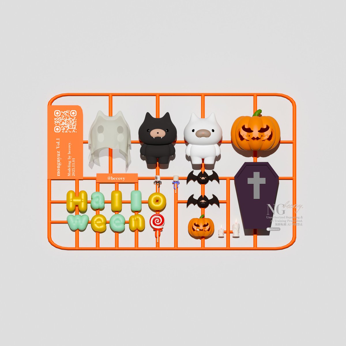 昨日投稿したのをプラスチックモデル風にしてみました🤖この猫ちゃん気に入ったのでこれからは #ｍongnyuz という名前でモデリングがんばります🐱
#b3d #blender