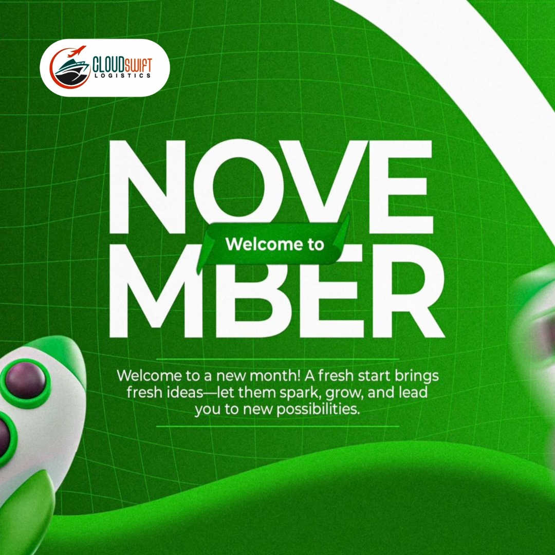 Cloudswiftlogs's tweet image. A smooth ride into November! 🚛🌎 Let’s keep goods — and good energy — moving across continents this month.

Email us at: cloudswiftlogistics@gmail.com
Follow us on social media platforms

#cloudswiftlogistics #cloudswiftlogs #HappyHalloween #SpookySeason #TrickOrTreat #Boo2025