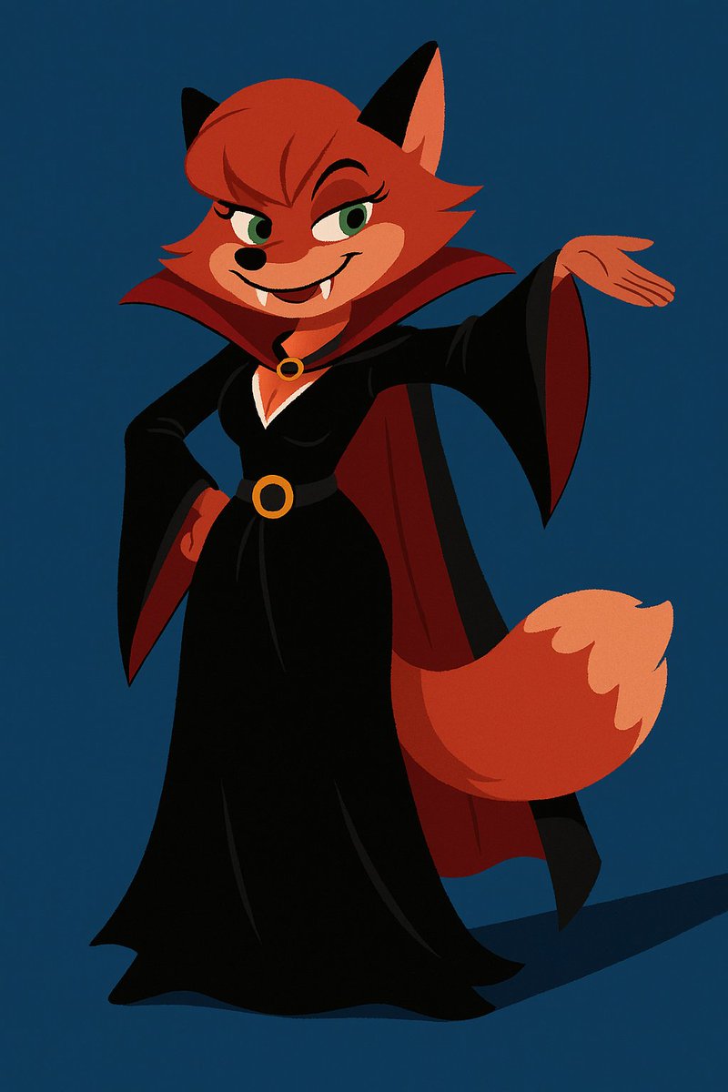 SemonYev68771's tweet image. Patty, Harriet, Marina and Alice in vampire costumes. The characters belong to @F0XnR0LL . Happy Halloween 🎃!
#foxpopvli #HappyHalloween #furryarts #furrygirl #fanart