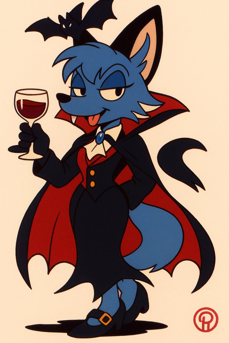 SemonYev68771's tweet image. Patty, Harriet, Marina and Alice in vampire costumes. The characters belong to @F0XnR0LL . Happy Halloween 🎃!
#foxpopvli #HappyHalloween #furryarts #furrygirl #fanart