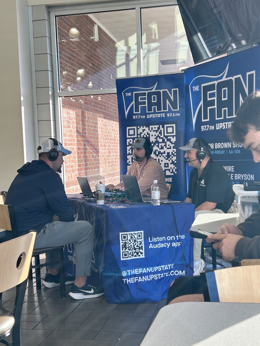 We enjoyed talking football and volleyball with <a href="/TheFanUpstate/">The Fan Upstate</a> this morning. Thanks for having us!