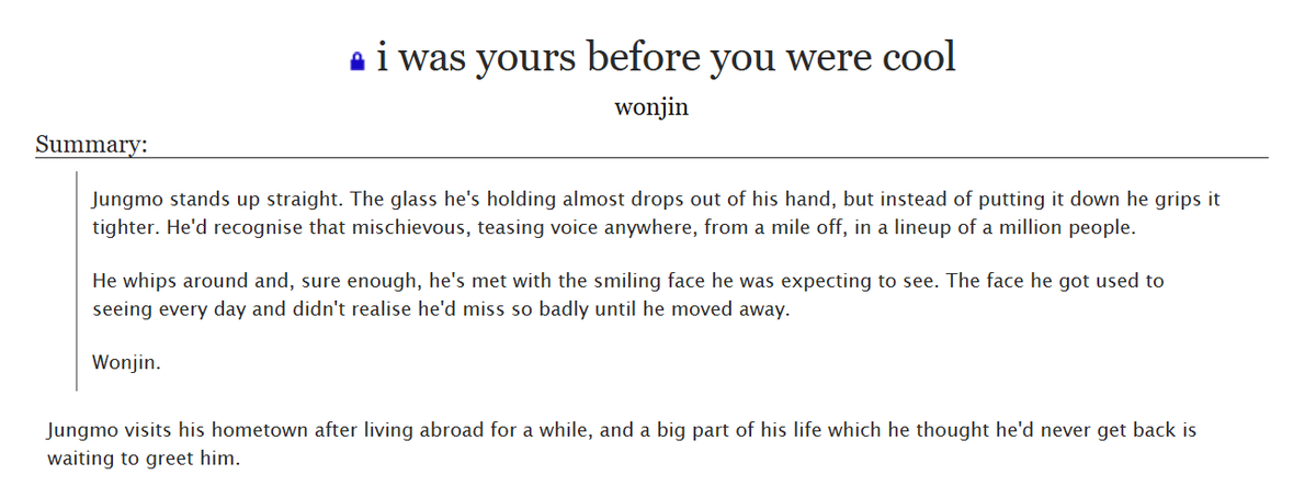 gangmongie's tweet photo. i was yours before you were cool
hambeul/mowon (it's neutral except for one scene) - 7k words
my grand return to ao3 and my first proper hbmw work 🥹 (the first of many i imagine)
https://t.co/smrj27htdA https://t.co/ZevsnVpDeL
