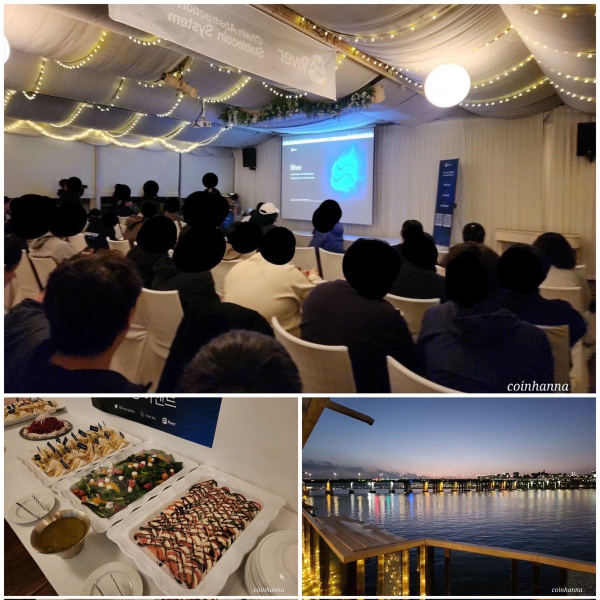 [리버밋업 11/1 한강 밋업 성료 추카합니당]
<a href="/RiverdotInc/">River</a> <a href="/River4fun/">River4FUN 🐝</a>
금일 300명의 리버단횽들과 함께한 밋업사진 한나횽에게 받아 게시합니당~ 한나횽 고마워욤♡
성료 추카드리공 리버 흥합시당~
 <a href="/coinhanna/">Coin Hanna</a>