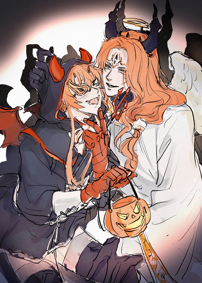 遲到的小惡魔與大天使😈💗😇