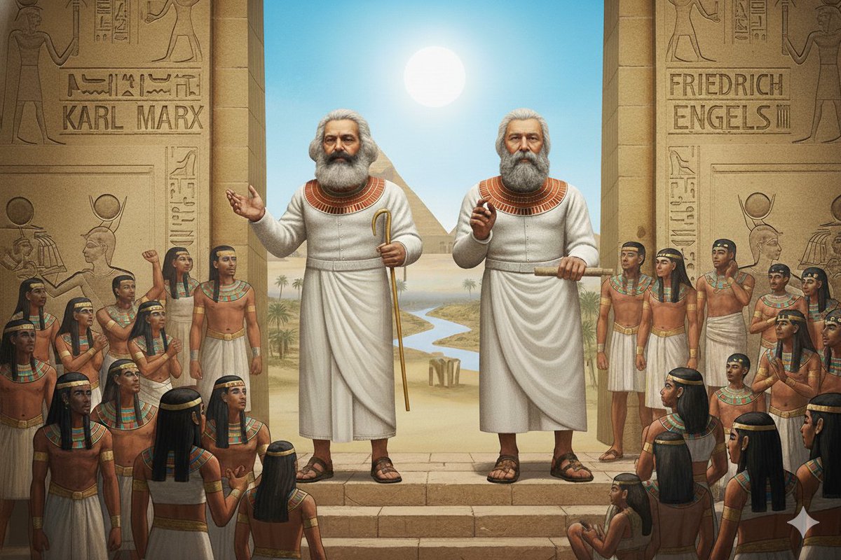 ليس للبروليتاريين ما يفقدونه سوى أغلالهم، وأمامهم عالمٌ يكسبونه

يا عمال الأهرام والمعابد والمتاحف، اتحدوا