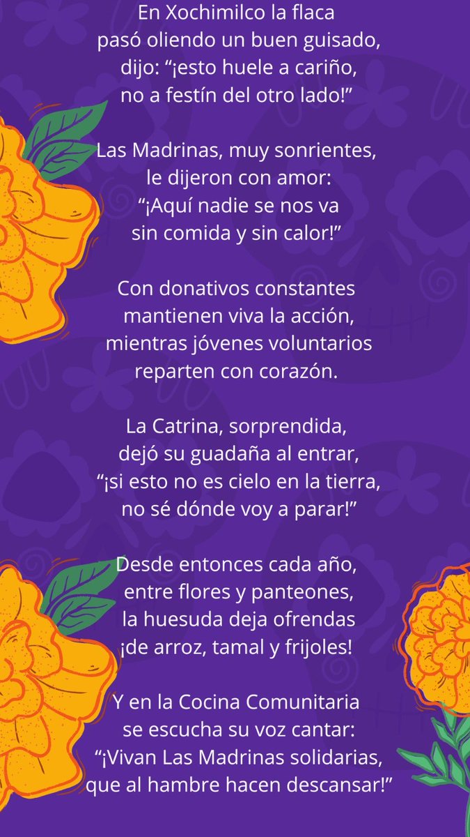 Formo parte de Las Madrinas, un grupo de mujeres que nació en la pandemia para apoyar la cocina comunitaria de Petit Fils <a href="/FilsMexico/">PetitFilsMéxico</a> .  
Gracias a los donativos, hoy se sirven 120 comidas diarias de forma gratuita.
Si quieres unirte o apoyar, mándame un mensaje. 💛
