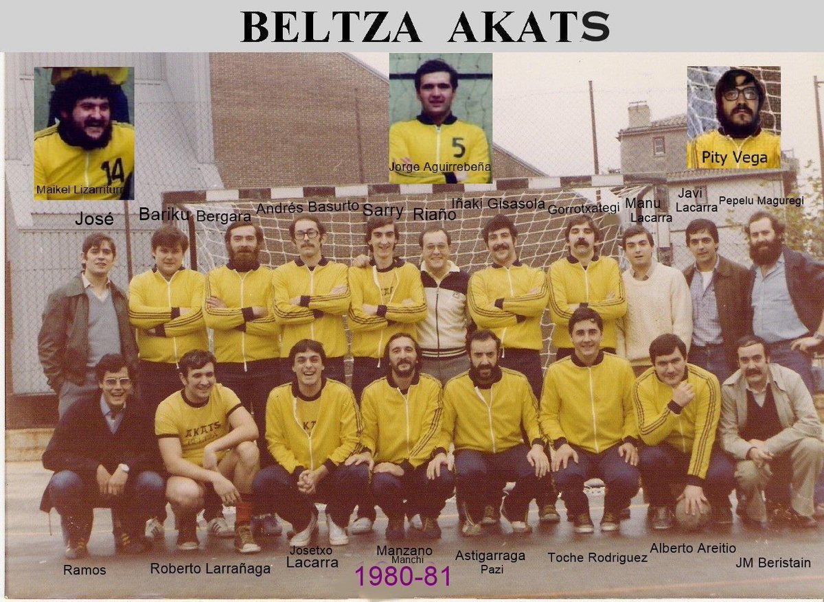 Hoy dia de recuerdo para mis amigos que faltan pero siempre los recuerdo Bariku, Bergara, Rocky Riaño y Pity de mi cuadrilla y Beltza Akats equipo balonmano de Eibar año 1980.<a href="/Axeleibar/">Axel Riaño</a> <a href="/aitorbuendia/">Aitor Buendía</a> <a href="/SDEibar/">SD Eibar</a> <a href="/Mentalo/">Mentalo</a>