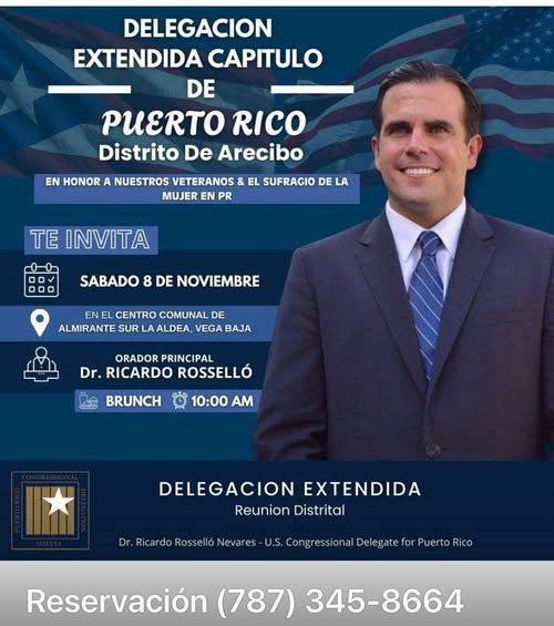 barricada_azul1's tweet image. TIENES UNA CITA🗓️EL SABADO QUE VIENE!
REUNION DISTRITAL DE ARECIBO
DELEGACION EXTENDIDA

🗓️NOV 8 2025
🕙10AM
📍ALMIRANTE SUR LA ALDEA, VEGA BAJA
CON 👉@ricardorossello

Honrando a:
.VETERANOS
.VOTO a la MUJER
.#Estadidad🇺🇸🇵🇷#Plebiscito2012

CostFreeRSVP 787-345-8664
#Bayamón