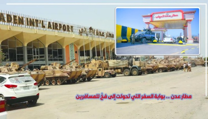 مطار صنعاء ظل لسنوات بوابة آمنة لليمنيين، بينما مطار عدن تحول إلى فخ ومصدر رعب لكل من يحلم بالسفر؛
ولهذا عمد تحالف العدوان الأمريكي السعودي على اغلاق مطار صنعاء ليجبر اليمنيون على مواجهة الموت أو الاختطاف والنهب للسفر عبر مطار عدن
#السعودية_تجوع_اليمنيين