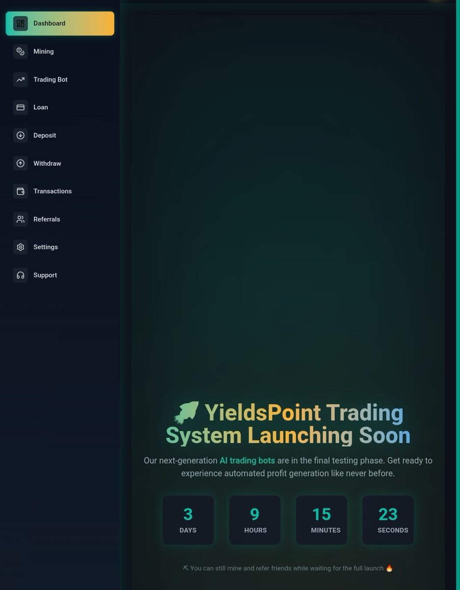 LssnDjml20878's tweet image. Yieldspoint is currently in Phase 1 – Mining ⛏️
Every point you earn now will be converted into real trading funds once Phase 2 launches 💰📈
⤵️⤵️⤵️⤵️⤵️⤵️⤵️⤵️⤵️⤵️⤵️⤵️⤵️⤵️
yielspoint.com/register?ref=Y…
Let's go 🏃
@TrustWallet #investing #TradingCommunity #InvestmentScam #CryptoComm