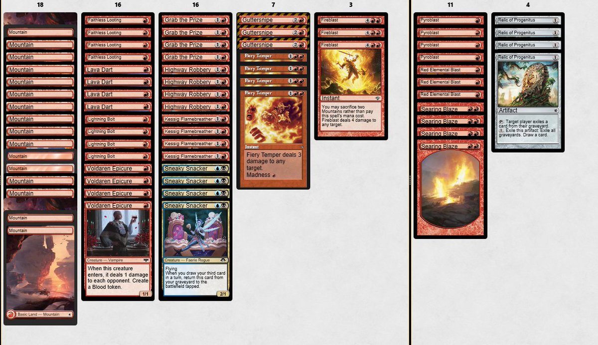 SanPop_mtgo's tweet image. Top8 pauper challenge with burn