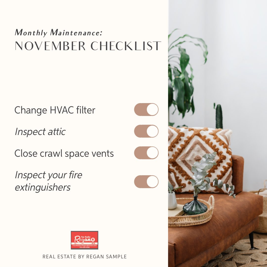 NoCoRealtor1's tweet image. Here are some commonly overlooked home maintenance tips. What are other items on your list to do this month? #homeownertip #homemaintenance #homechecklist